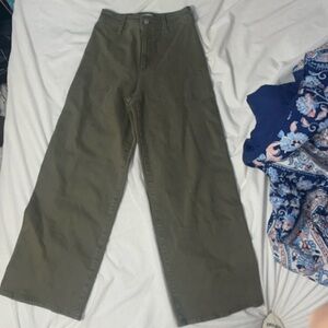 Green jeans size 0